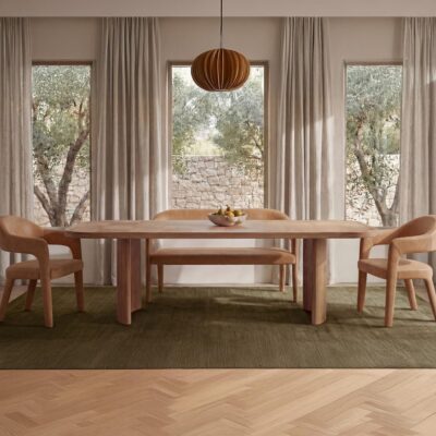 Alternative view of Martens Dining Bench Tan Leather YM-1032-03