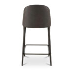 Burton Counter Stool Grey Vegan Leather - Image 4
