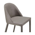 Burton Counter Stool Grey Vegan Leather - Image 5