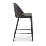 Burton Counter Stool Grey Vegan Leather - Image 3