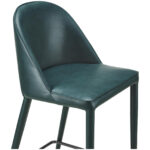 Burton Counter Stool Dark Teal Vegan Leather - Image 6