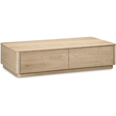 Alternative view of Round Off Coffee Table Natural Oak