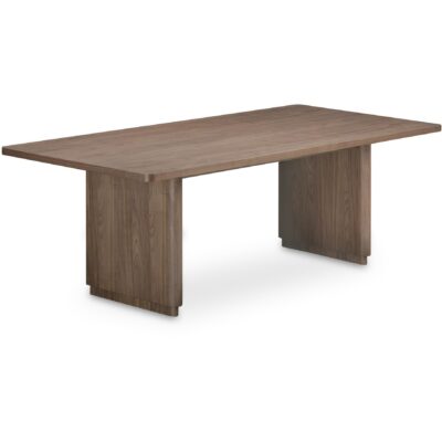Alternative view of Round Off Small Dining Table Walnut Brown