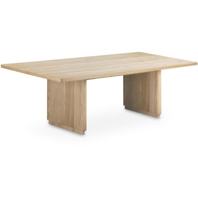 Alternative view of Round Off Large Dining Table Natural Oak