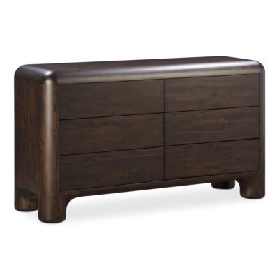 Alternative view of Rowan 6 Drawer Dresser Dark Brown