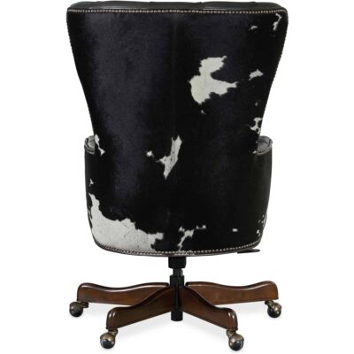 Alternative view of Katherine Executive Swivel Tilt Chair w/ Black & White HOH